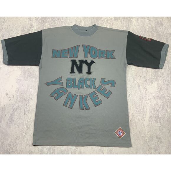 VTG Underground Railroad New York Black Yankees Shirt Men XL Gray Negro League - Picture 1 of 10